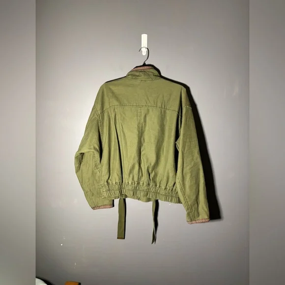 Free People Flight Line Bomber Jacket Women’s Size Small - Picture 3 of 5
